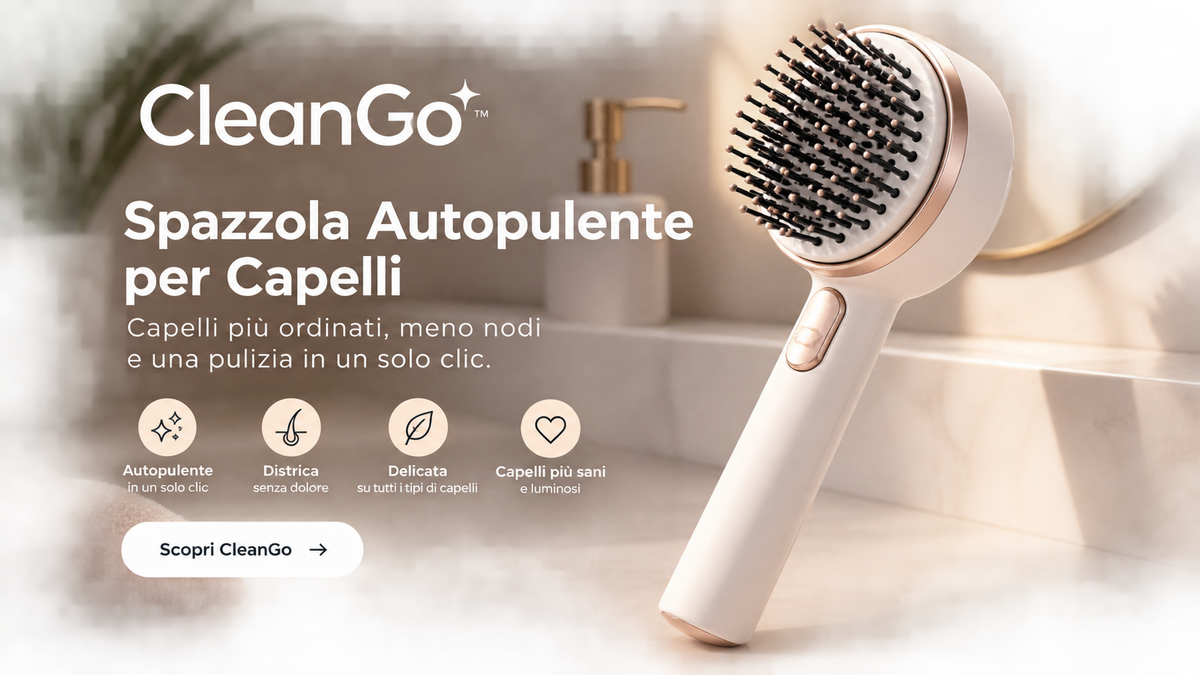 Spazzola per capelli autopulente